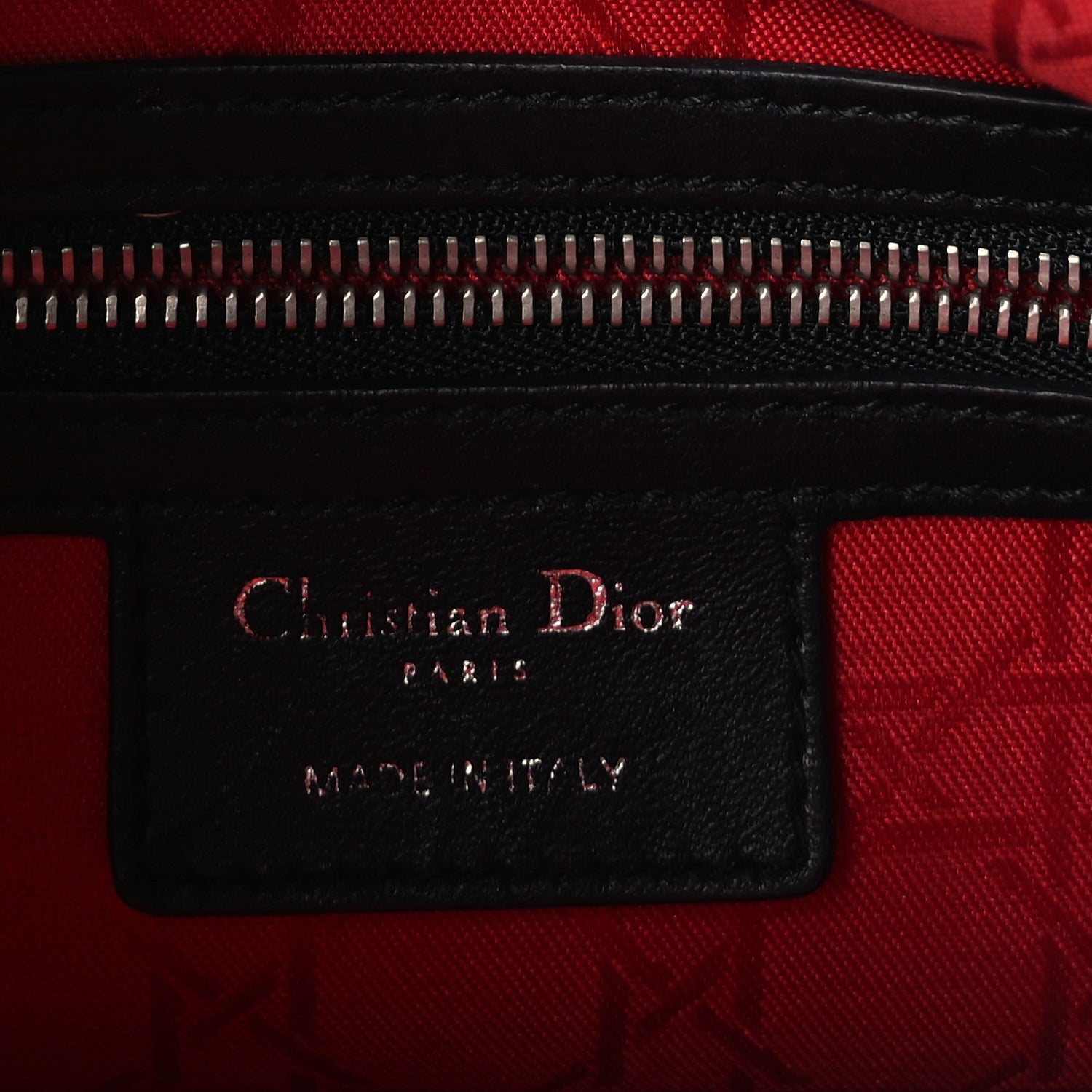Christian Dior Lambskin Cannage Medium Lady Dior Black 5 of 8