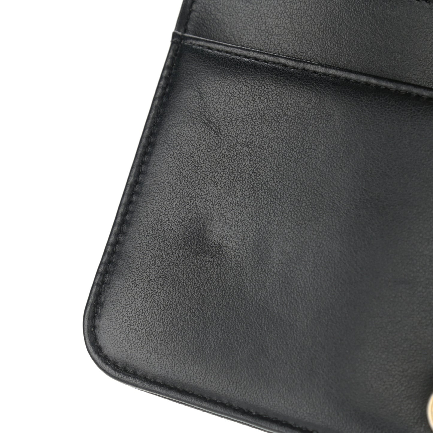 Caviar Quilted Boy Wallet On Chain WOC Black