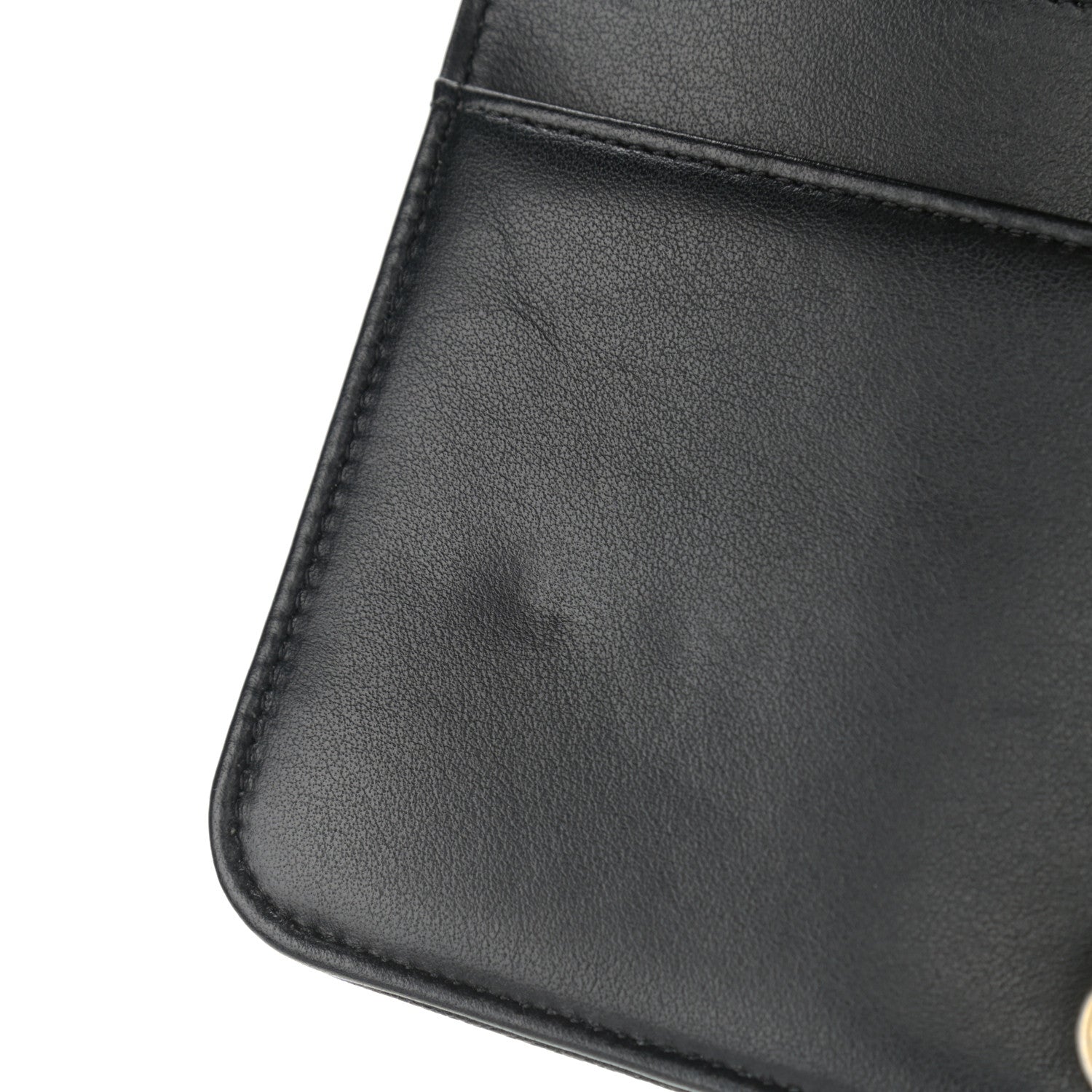Chanel Caviar Quilted Boy Wallet On Chain WOC Black 10 of 11