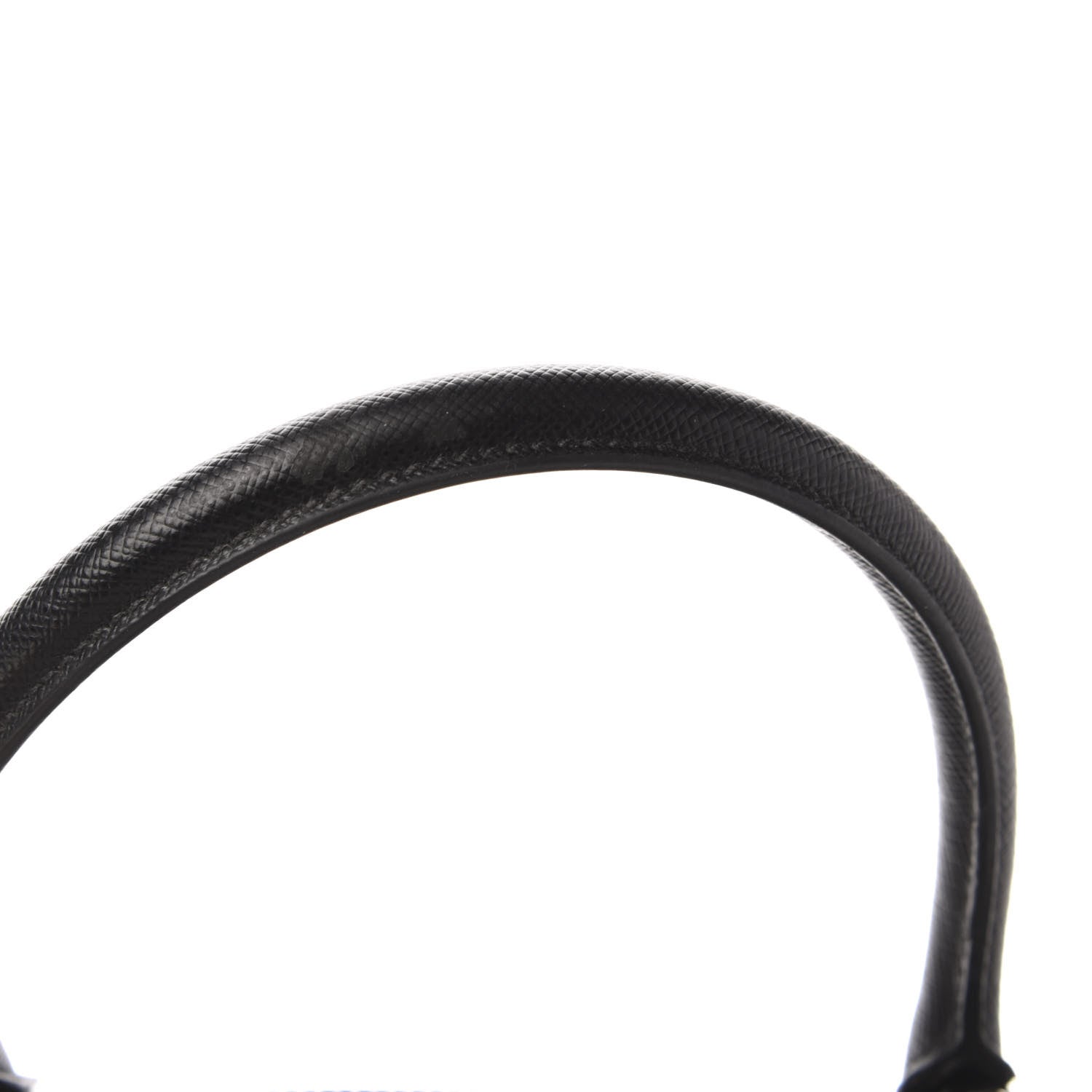 Prada Saffiano Mini Galleria Double Zip Tote Black Talco 11 of 12