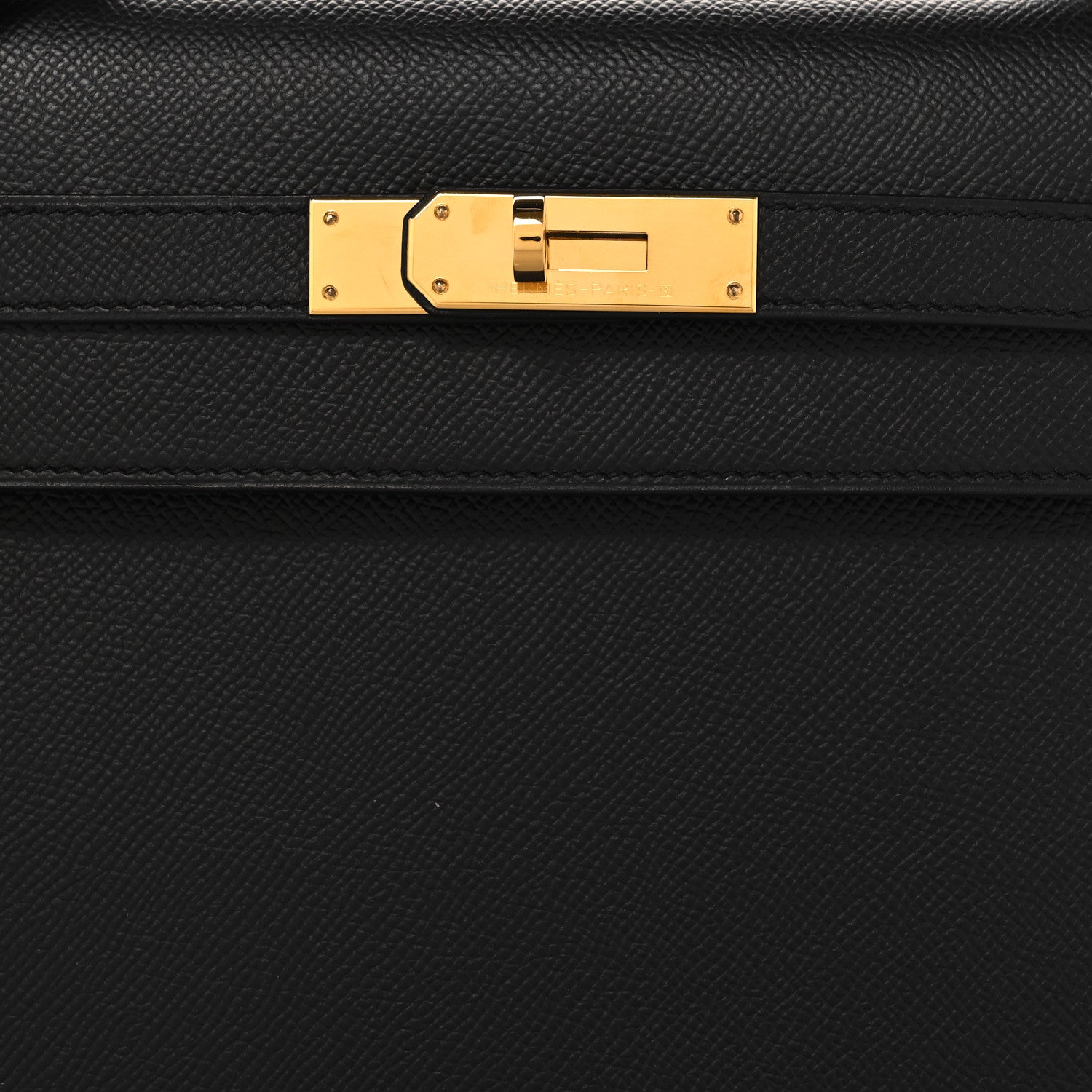 Hermes Epsom Kelly Sellier 32 Black 8 of 10