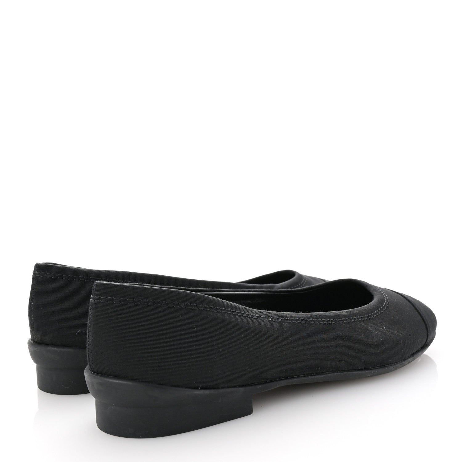 Chanel Grosgrain Cap Toe Uniform Ballerina Flats 41 Black 5 of 9
