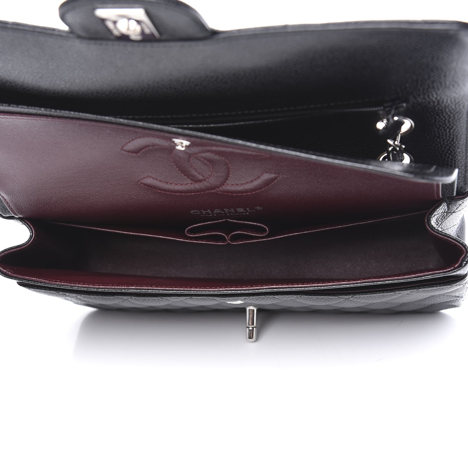 Chanel Caviar Quilted Medium Double Flap Black 4 of 10