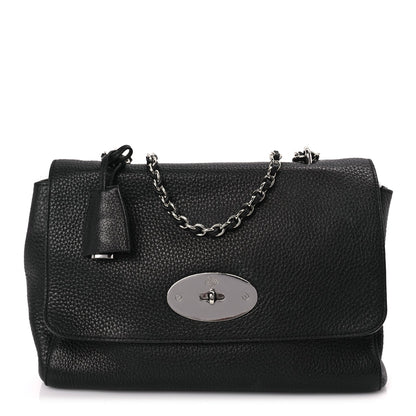 Mulberry Small Classic Grain Calfskin Medium Lily Black 1 of 8