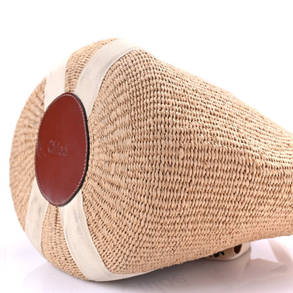 Chloe Raffia Large Woody Tote White 8 of 8