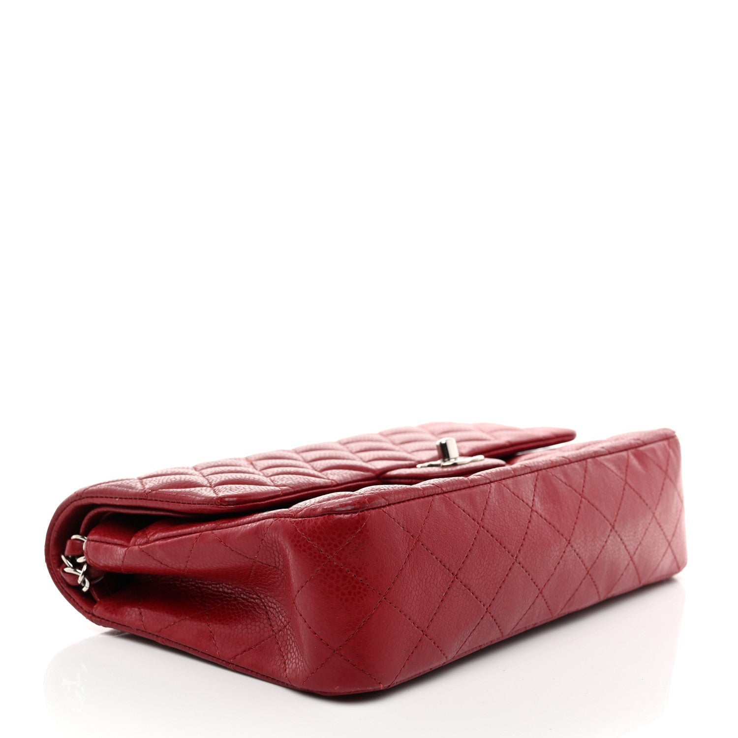 Chanel Caviar Quilted Medium Double Flap Red 4 of 7