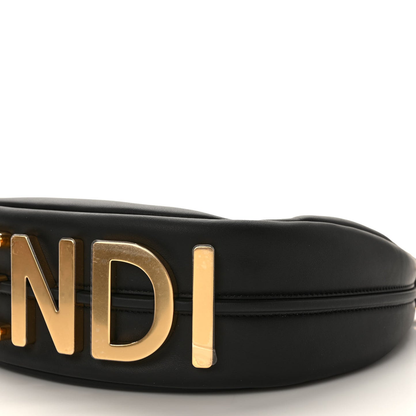 Vitello Grace Matte Small Fendigraphy Hobo Bag Black