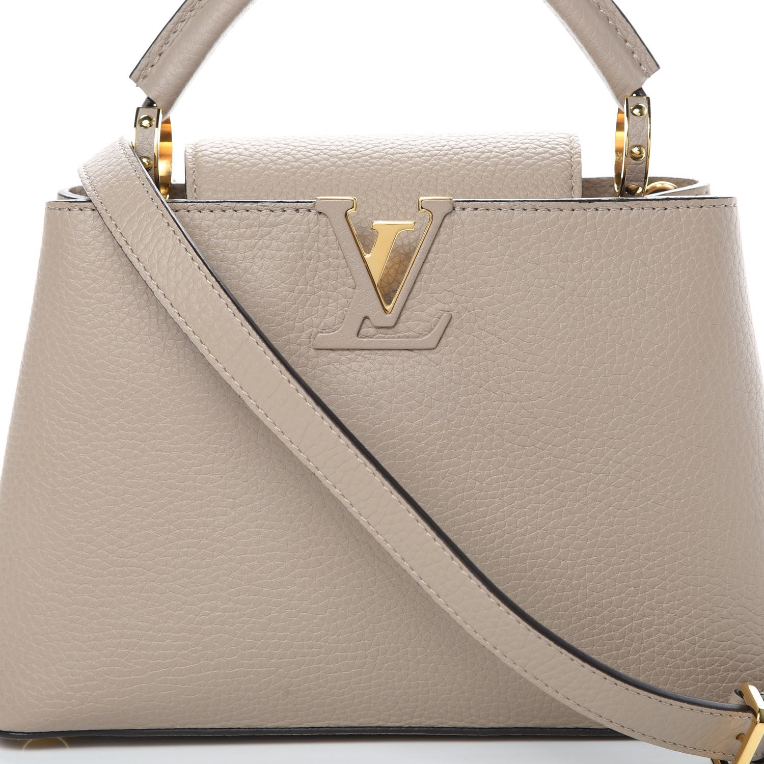 Louis Vuitton Taurillon Capucines BB Galet 7 of 11