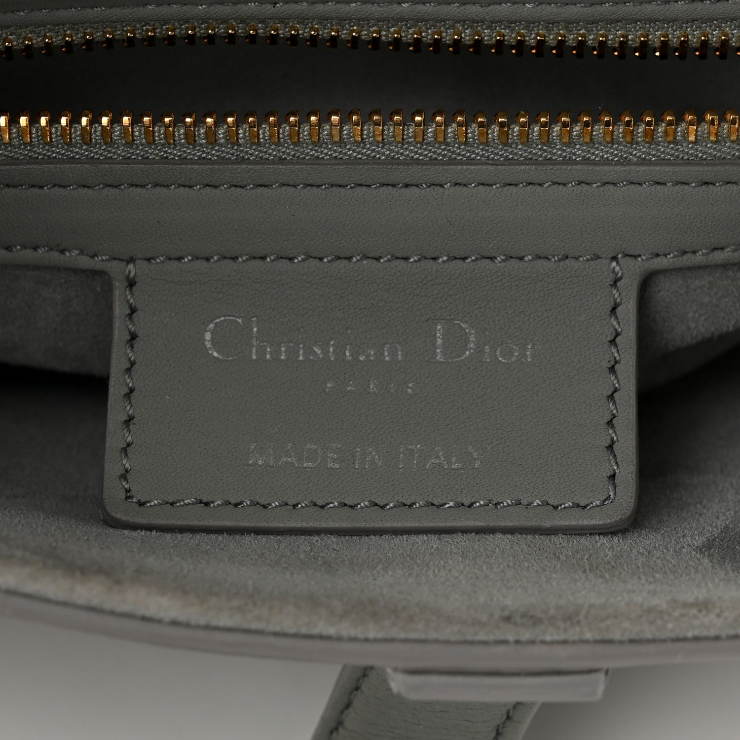 Christian Dior Ultra Matte Calfskin Saddle Bag Grey 6 of 12