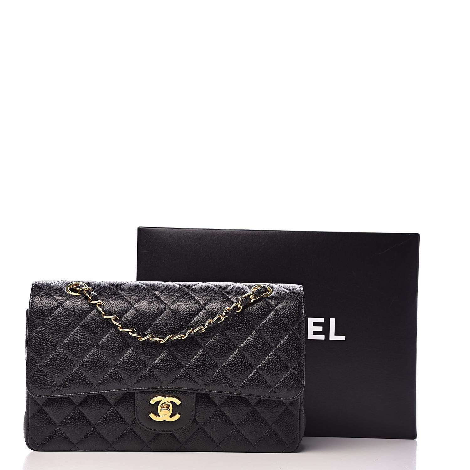 Chanel Caviar Quilted Medium Double Flap Black 18 of 18