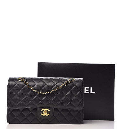 Chanel Caviar Quilted Medium Double Flap Black 18 of 18