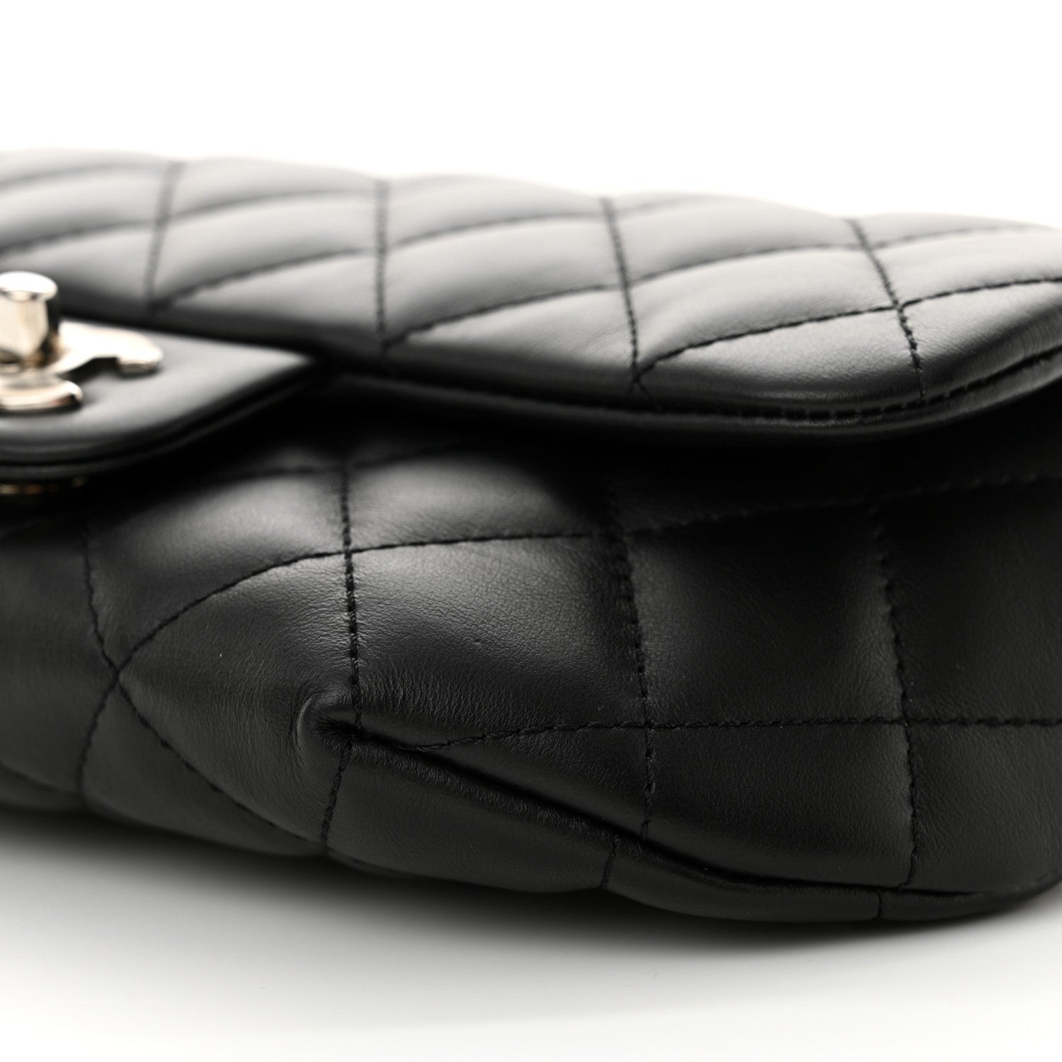 Chanel Calfskin Quilted CC Uniform Flap Belt Bag Black 10 of 11