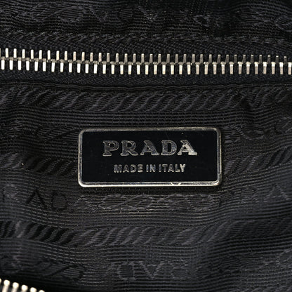 Prada Cervo Hobo Shoulder Bag Black 5 of 9