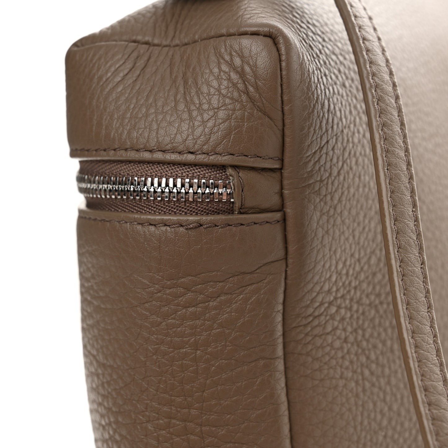 Grained Calfskin Extra Pocket L23.5 Backpack Warm Mastic