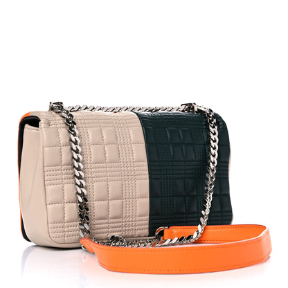 Burberry Lambskin Quilted Small Lola Bag Bright Red Orange 3 of 12