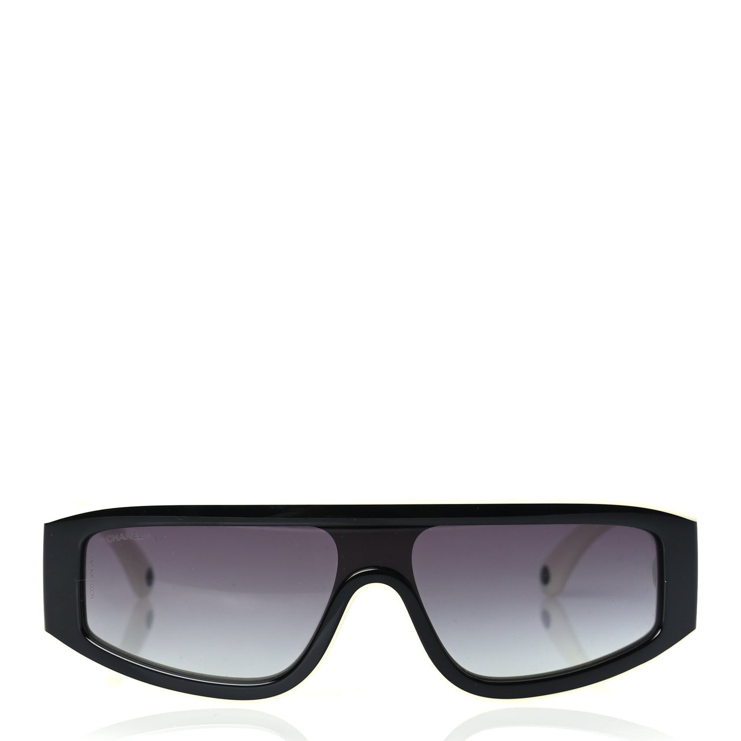 Chanel Acetate Cat Eye Sunglasses 6057 Black White 2 of 7