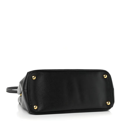 Prada Saffiano Small Galleria Double Zip Tote Black 4 of 10