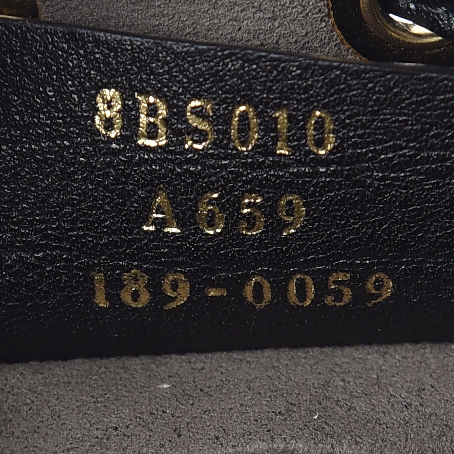 Vitello Liberty F is Fendi Bi-Color FF 1974 Embossed Mini Mon Tresor Bucket Bag Maya Black