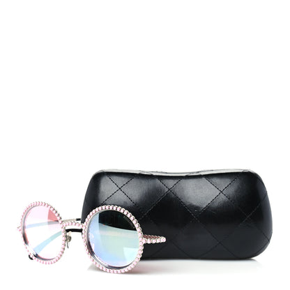 Chanel Metallic Pearl Round Sunglasses 71138 Pink 7 of 7