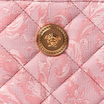 Versace Jacquard Barocco Quilted Medusa Crossbody Pink 6 of 8