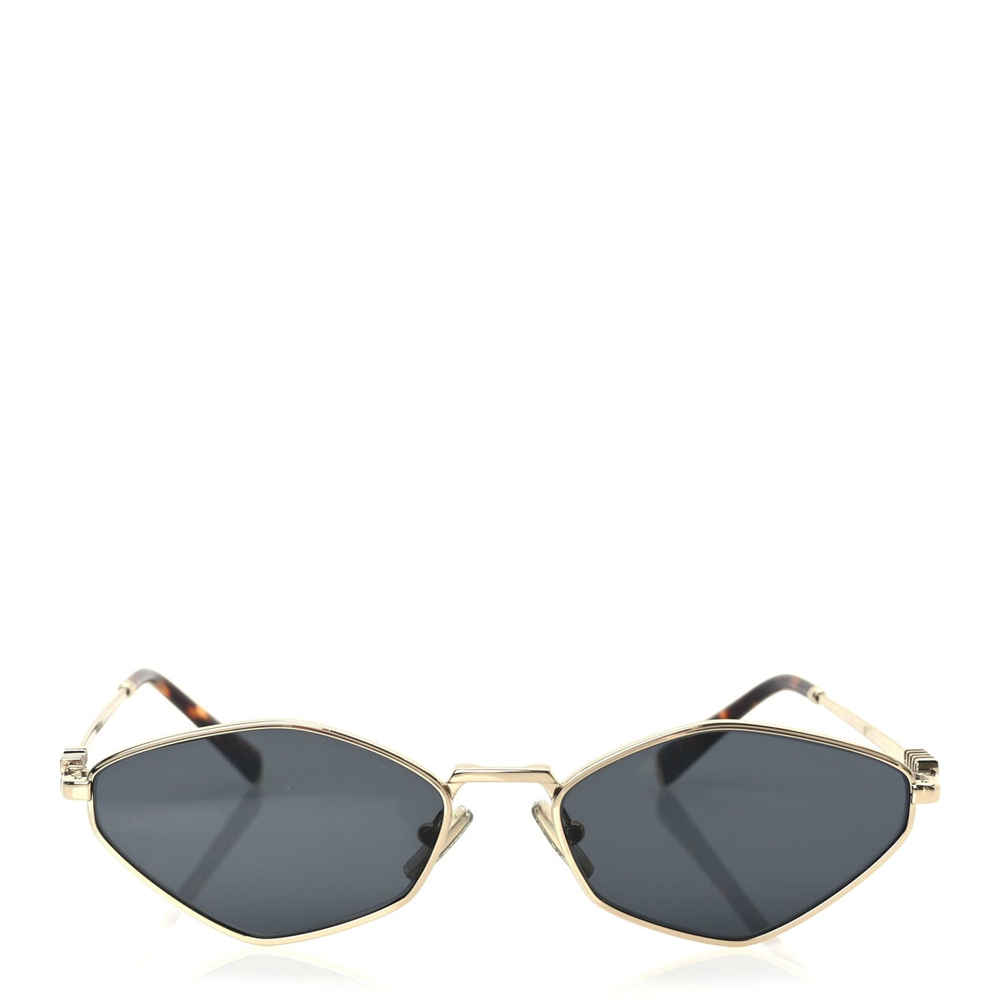 Metal Sunglasses MU 56ZS Gold Grey
