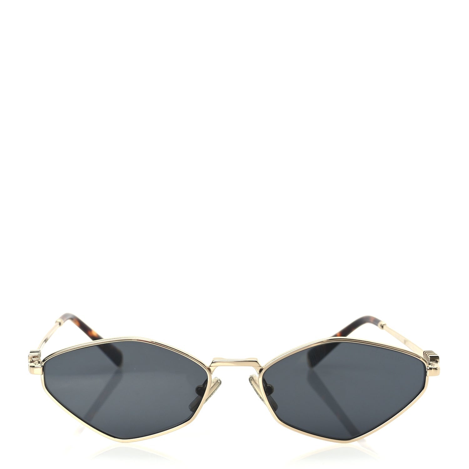 Miu Miu Metal Sunglasses MU 56ZS Gold Grey 2 of 7