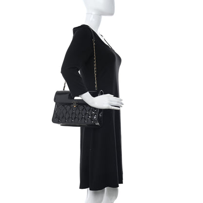 Chanel Patent Quilted Graphic Catch Flap Black 2 of 10