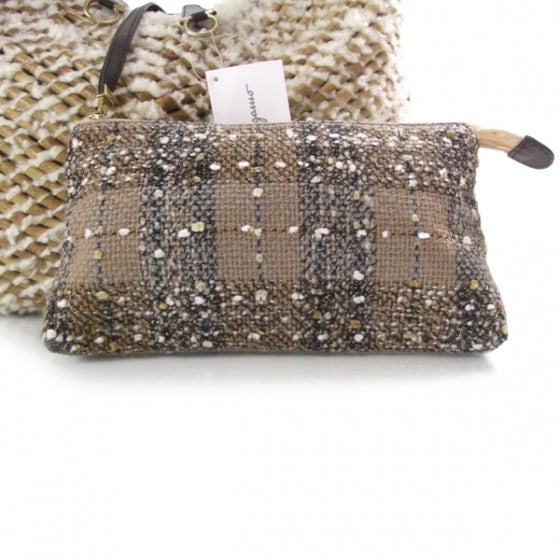 SALVATOREFERRAGAMOWovenShearlingBag