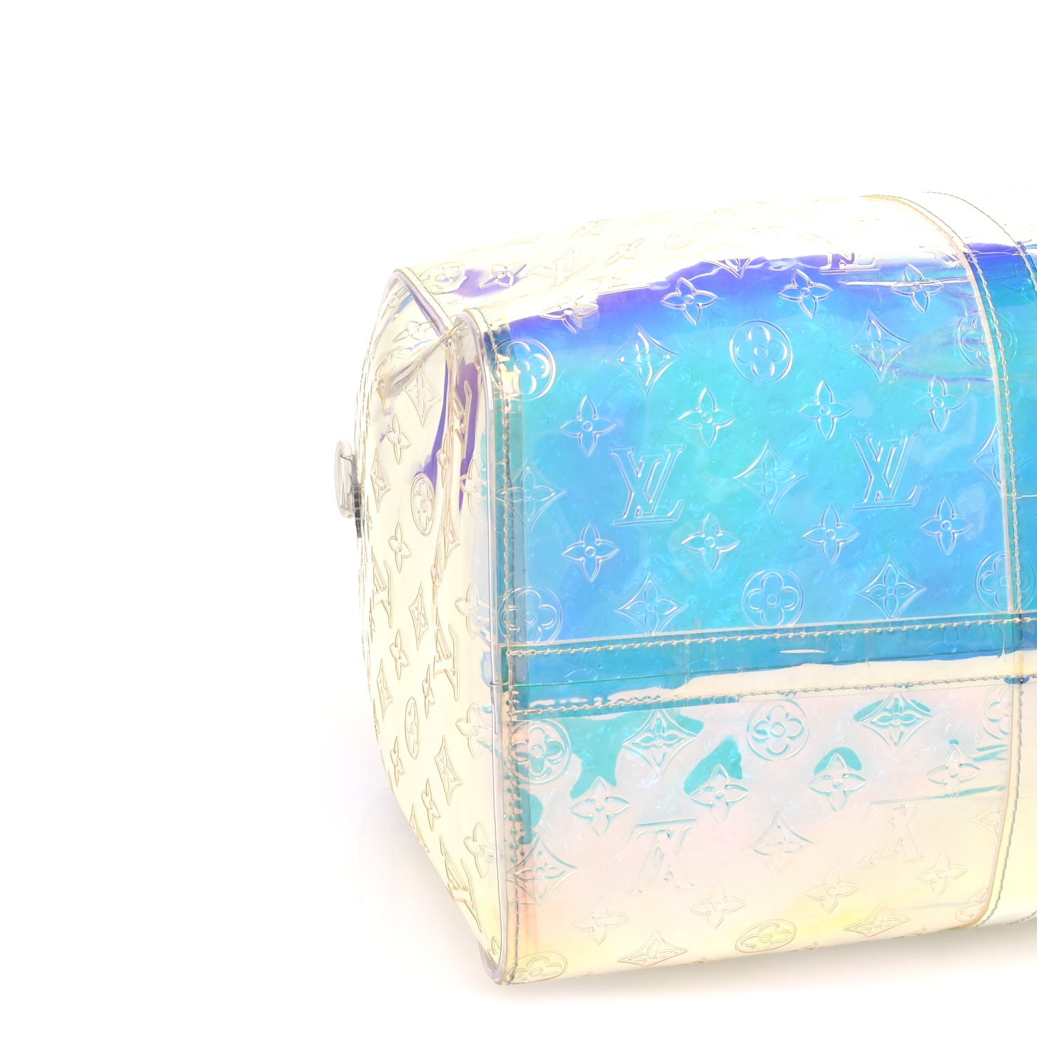 Louis Vuitton PVC Monogram Keepall Bandouliere 50 Iridescent Prism 7 of 8