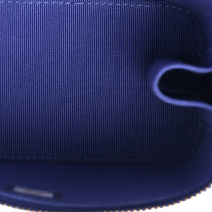 Chanel Lambskin Quilted Top Handle Mini Vanity Case With Chain Blue 5 of 11