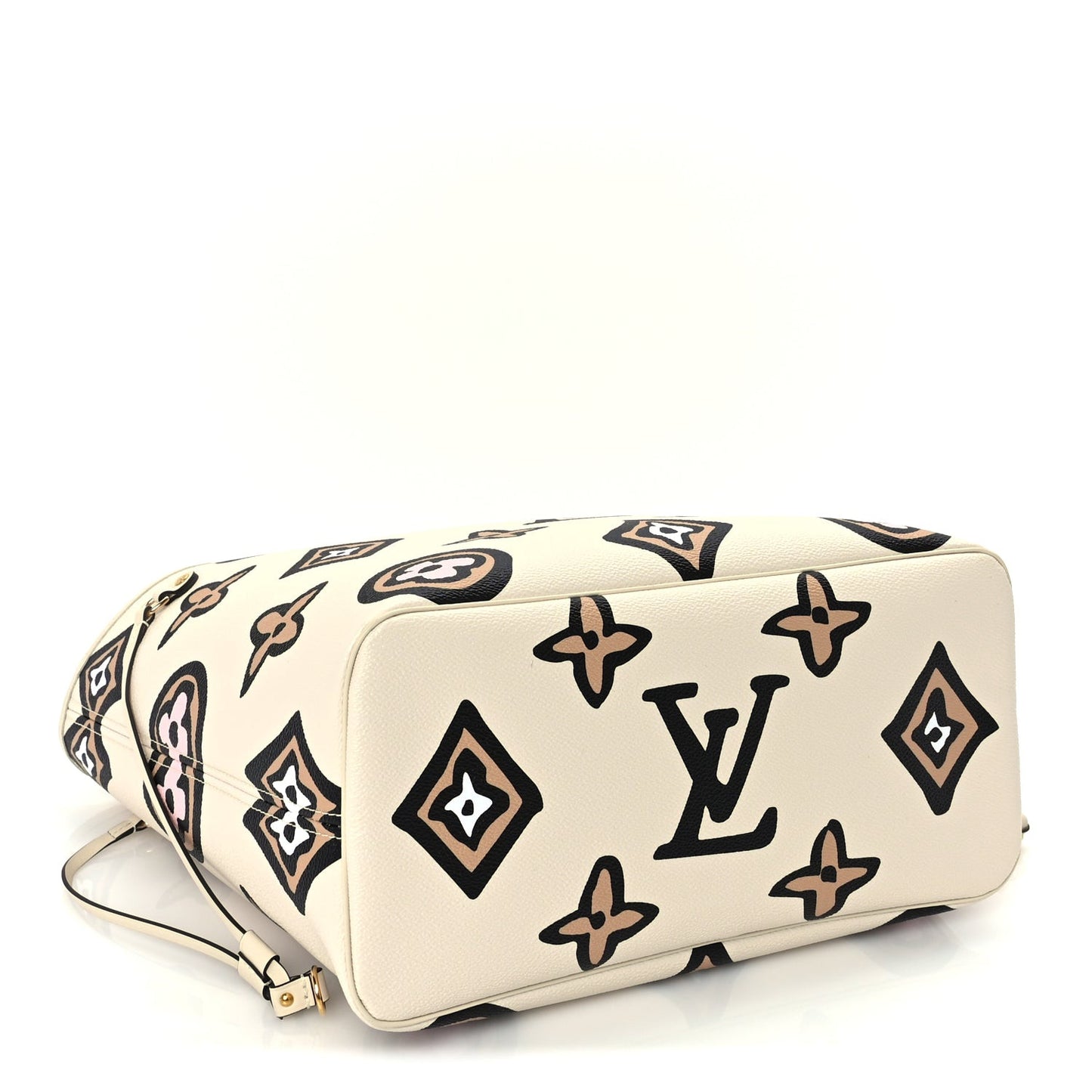 Monogram Giant Wild at Heart Neverfull MM  Creme