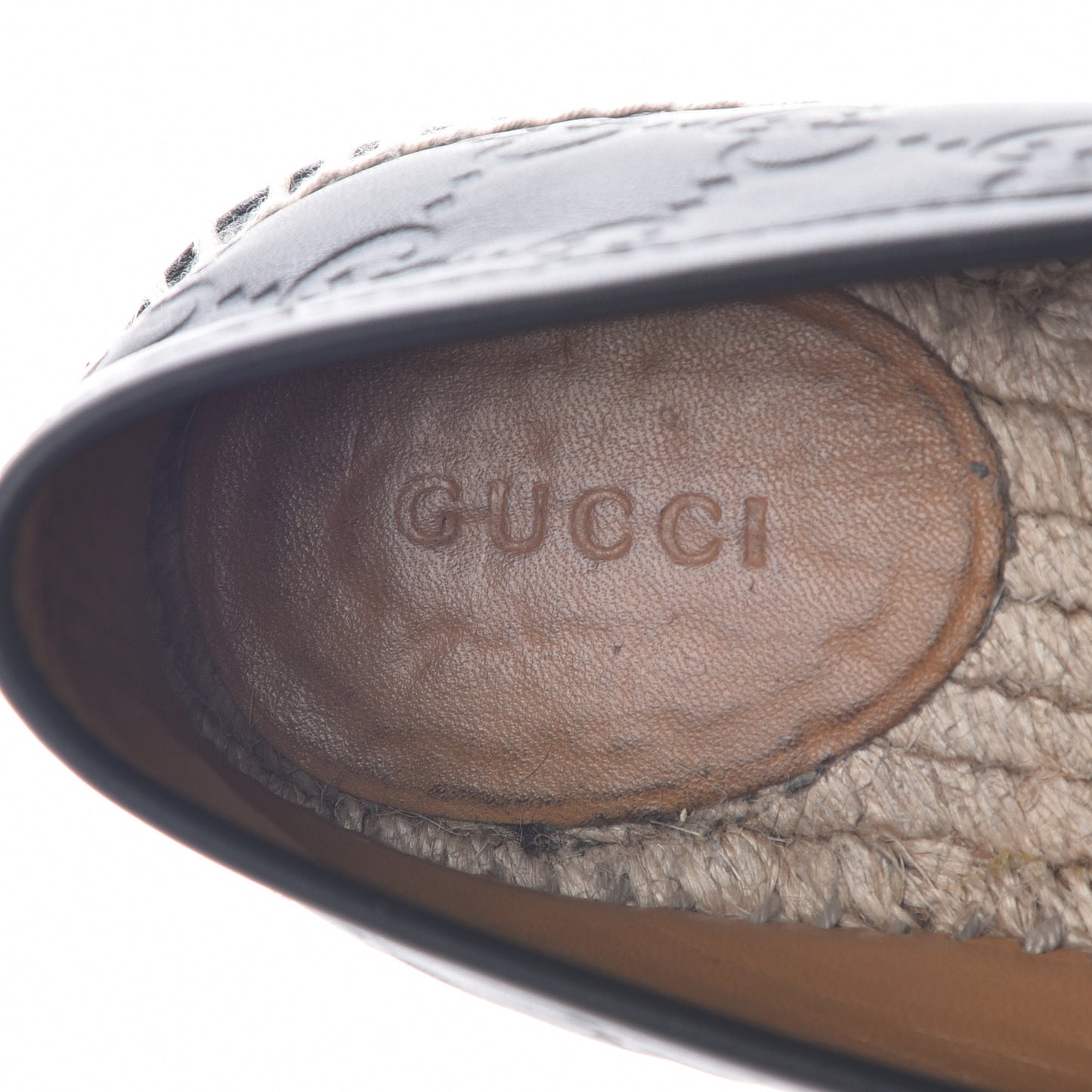 Guccissima Signature Espadrilles 38 Black