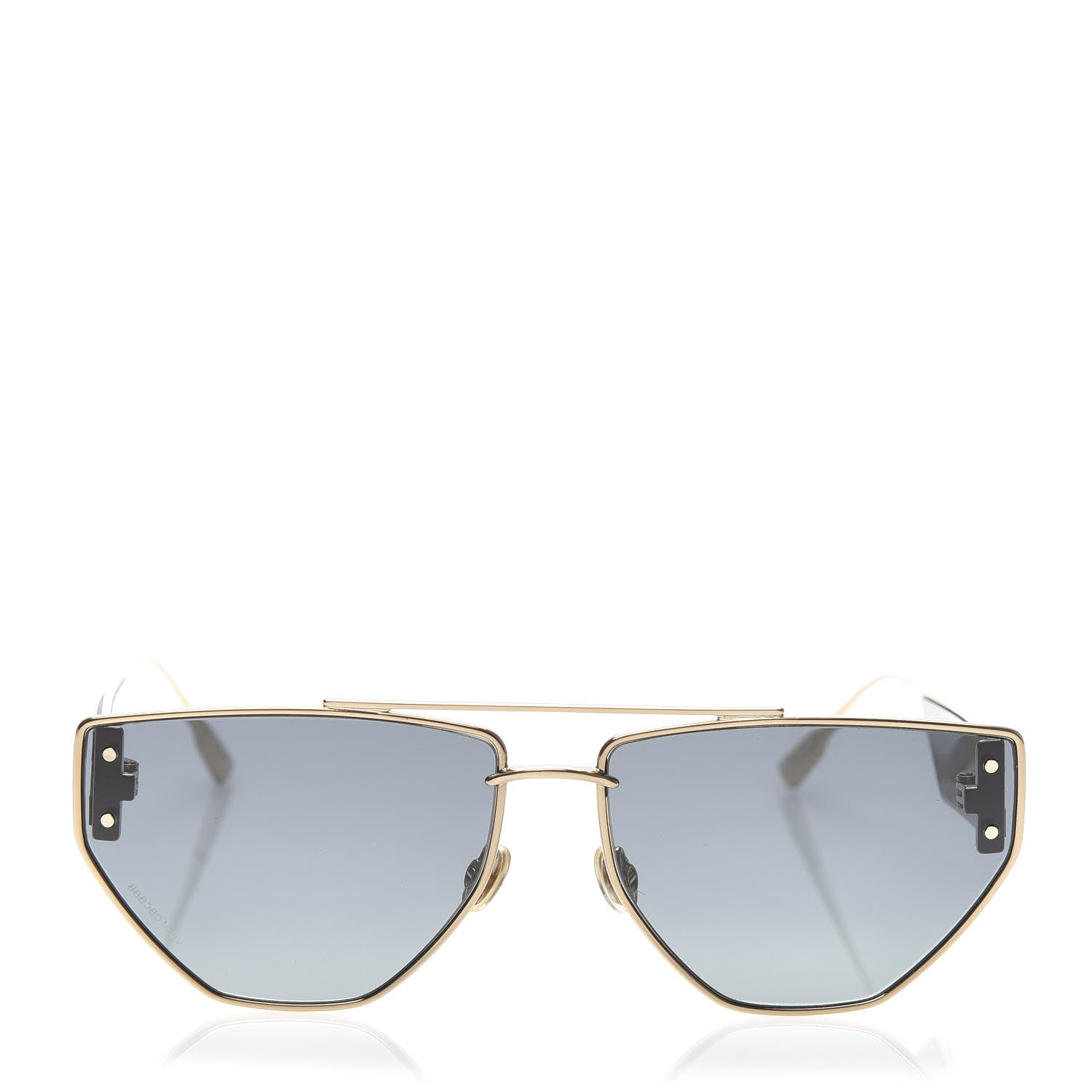 Christian Dior Clan 2 Aviator Sunglasses Black Gold 2 of 6
