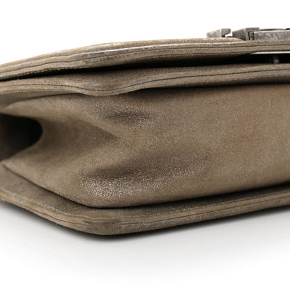 Chanel Metallic Lizard Iridescent Calfskin Small Boy Flap Grey 9 of 11