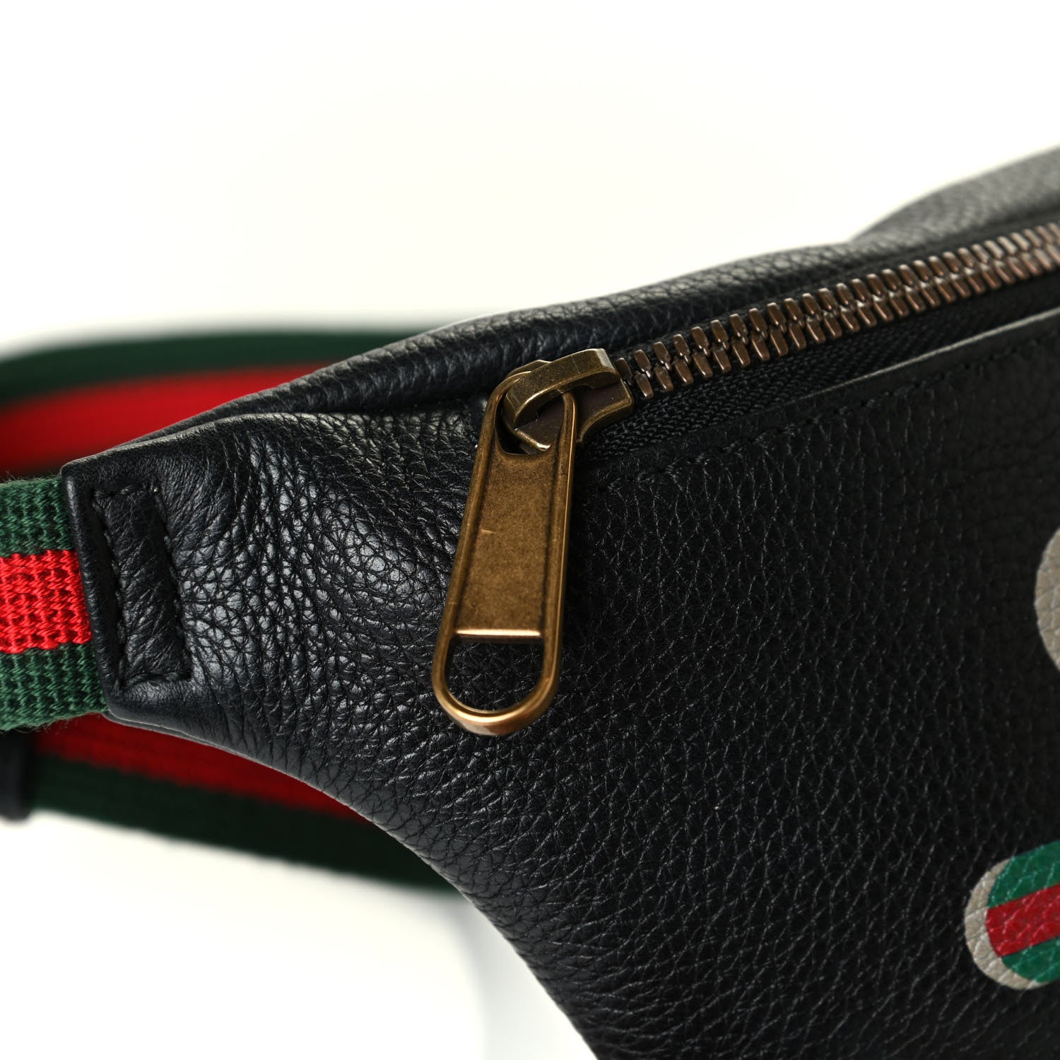 Gucci Grained Calfskin Small Logo Belt Bag Black 5 of 7