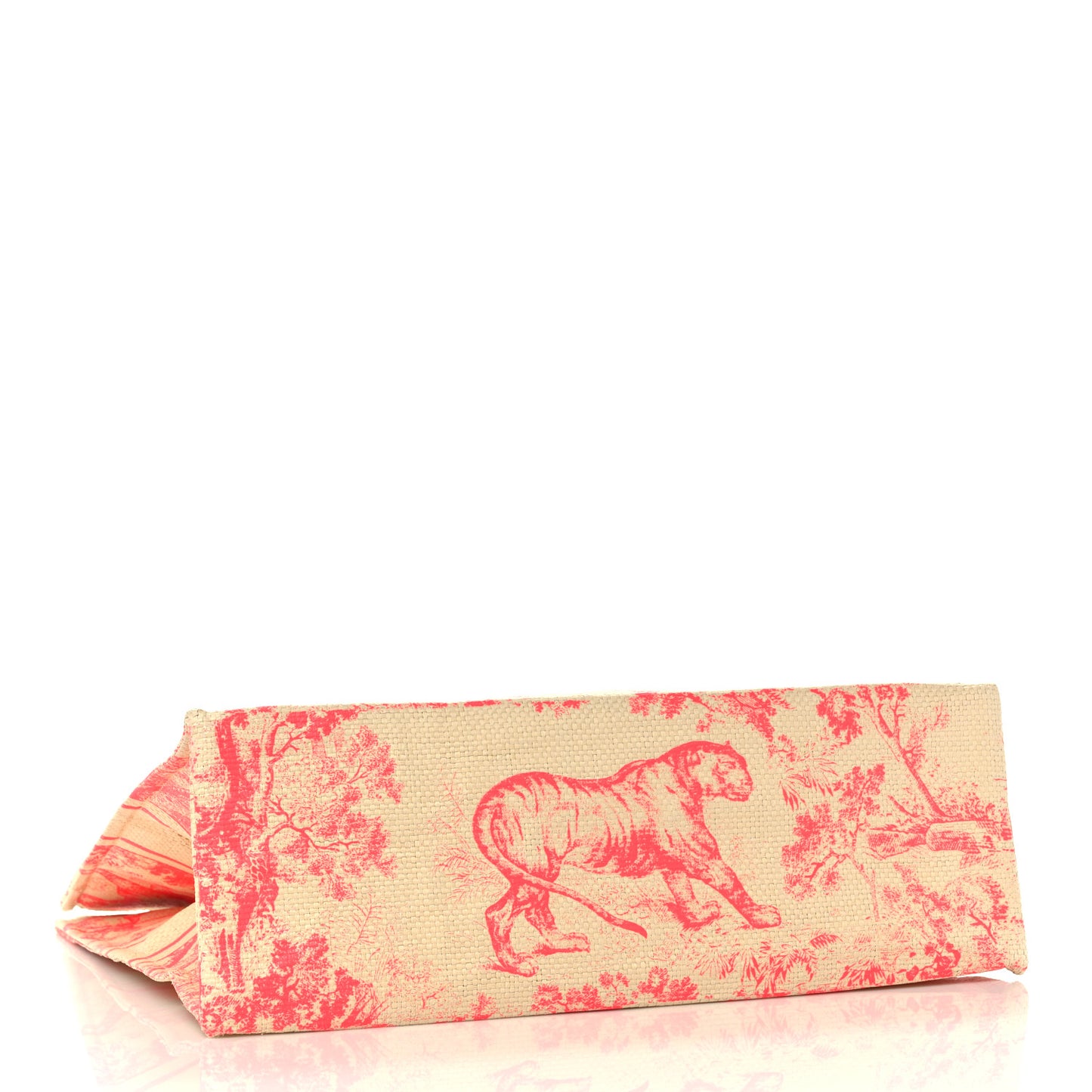 Straw Dioriviera Tote Pink