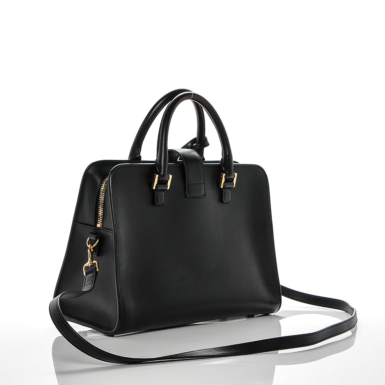 Saint Laurent Calfskin Small Monogram Cabas Black 3 of 6
