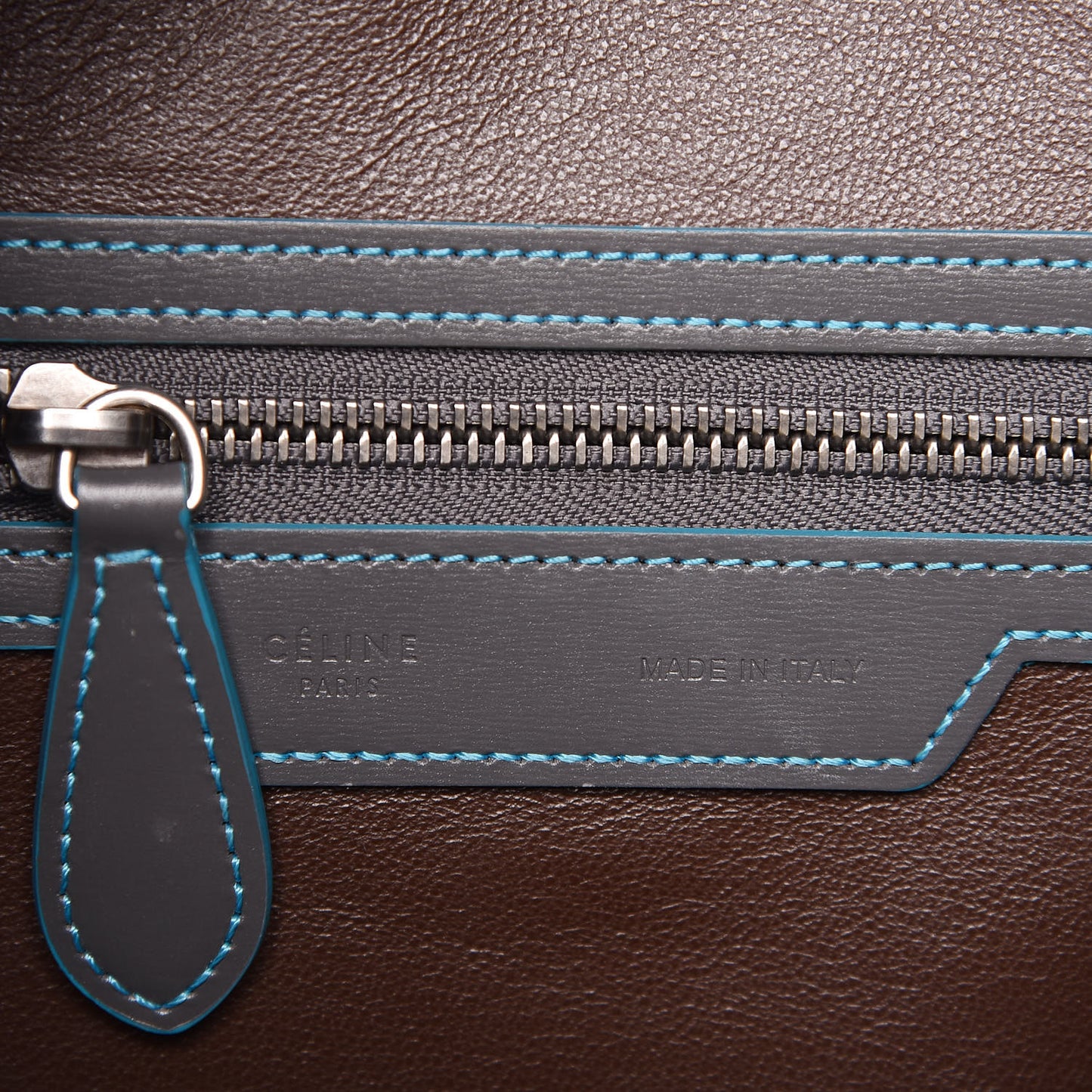 Satin Debossed Calfskin Micro Luggage Anthracite