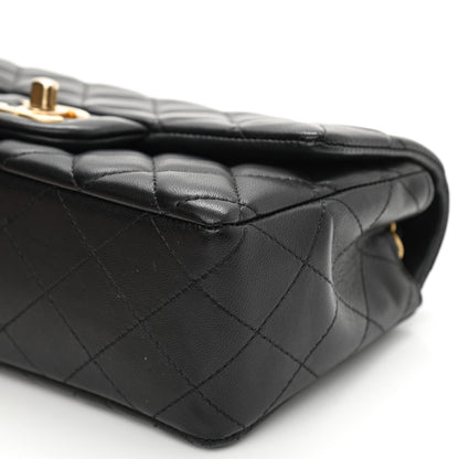 Chanel Lambskin Quilted Mini Rectangular Flap Black 9 of 13