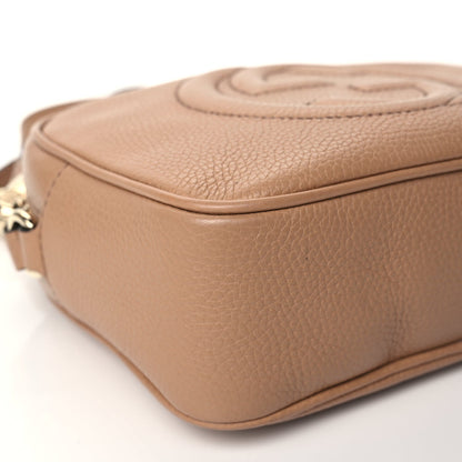 Gucci Pebbled Calfskin Small Soho Disco Bag Camelia 8 of 9