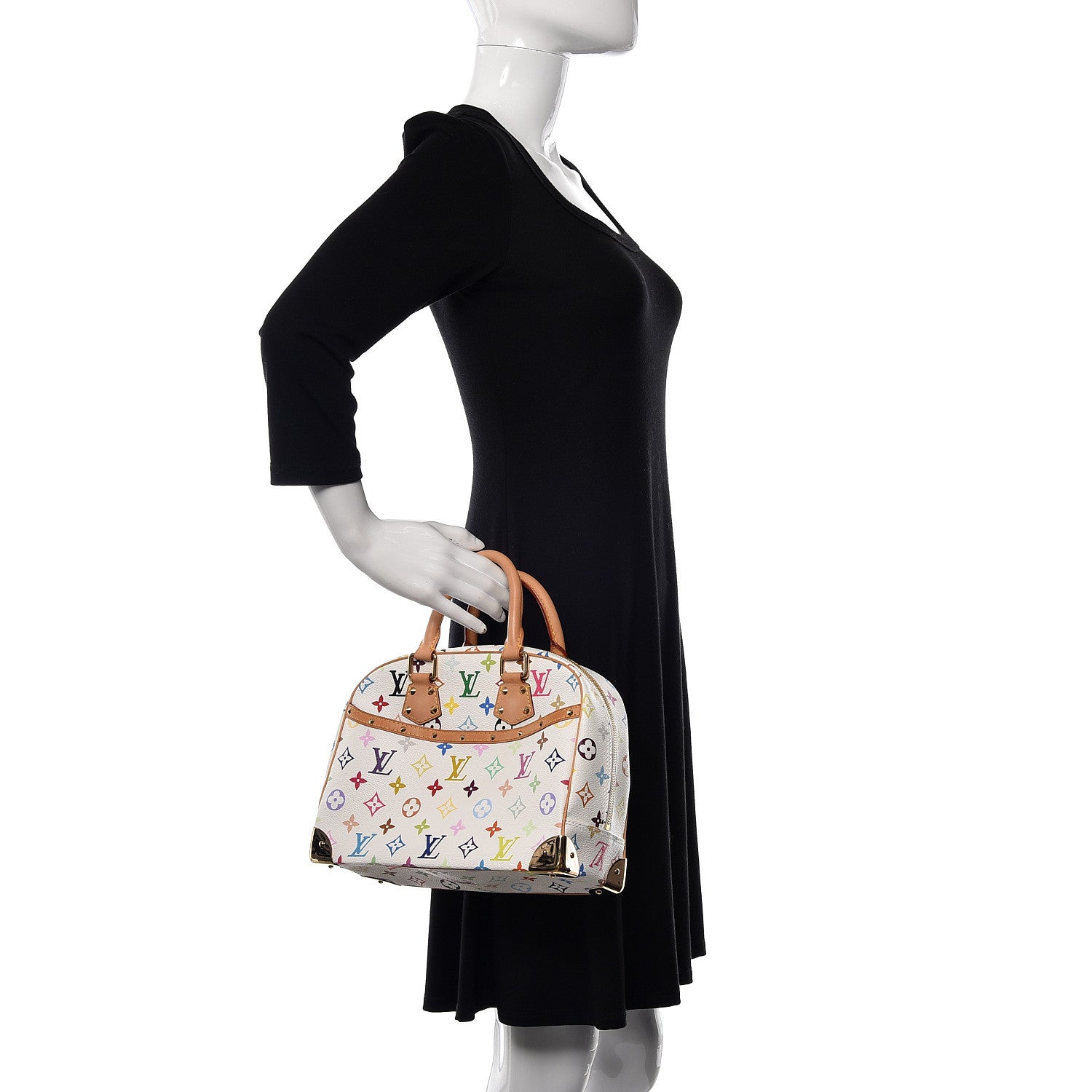 Louis Vuitton Monogram Multicolor Trouville White 2 of 10