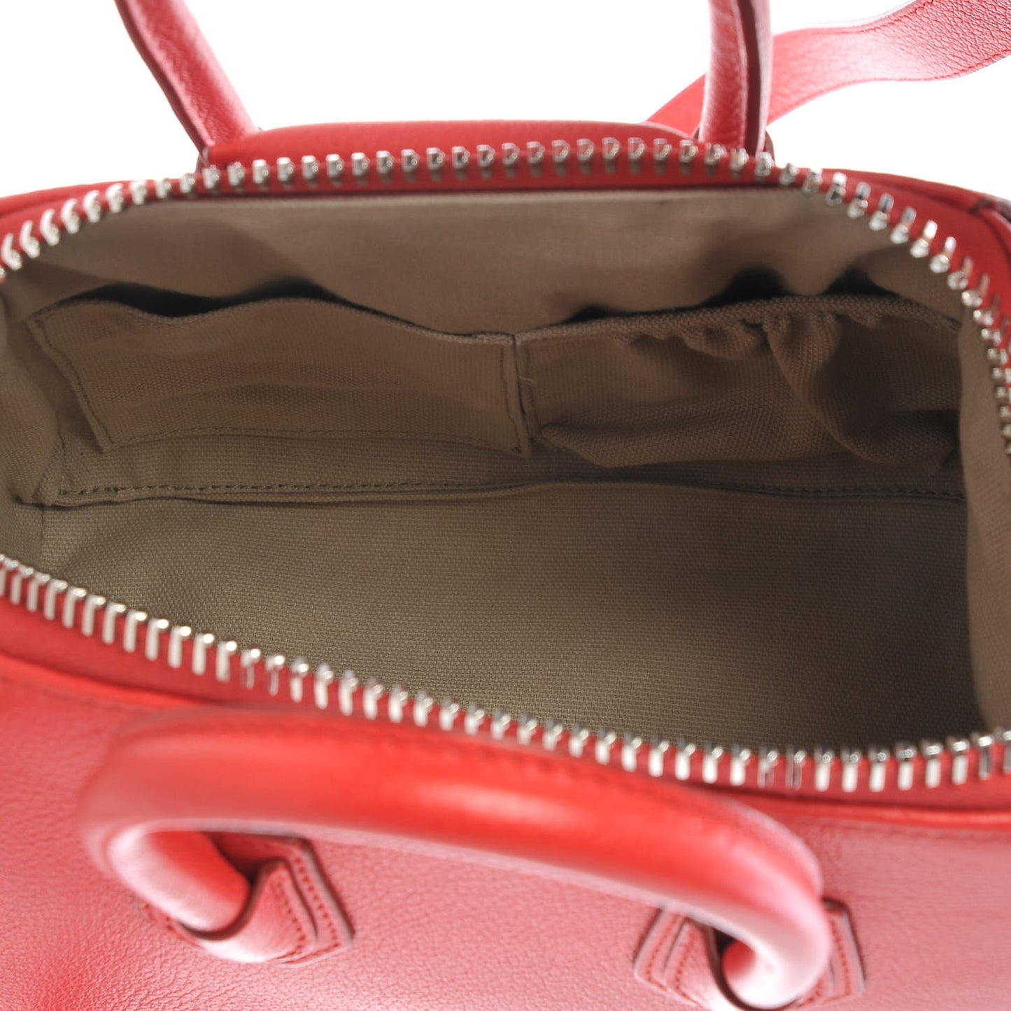 Sugar Goatskin Mini Antigona Medium Red