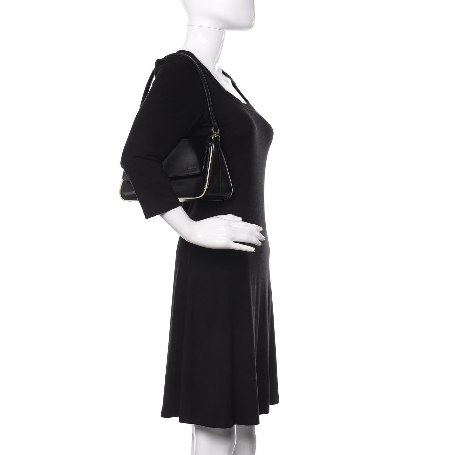 Spazzolato Shoulder Bag Black