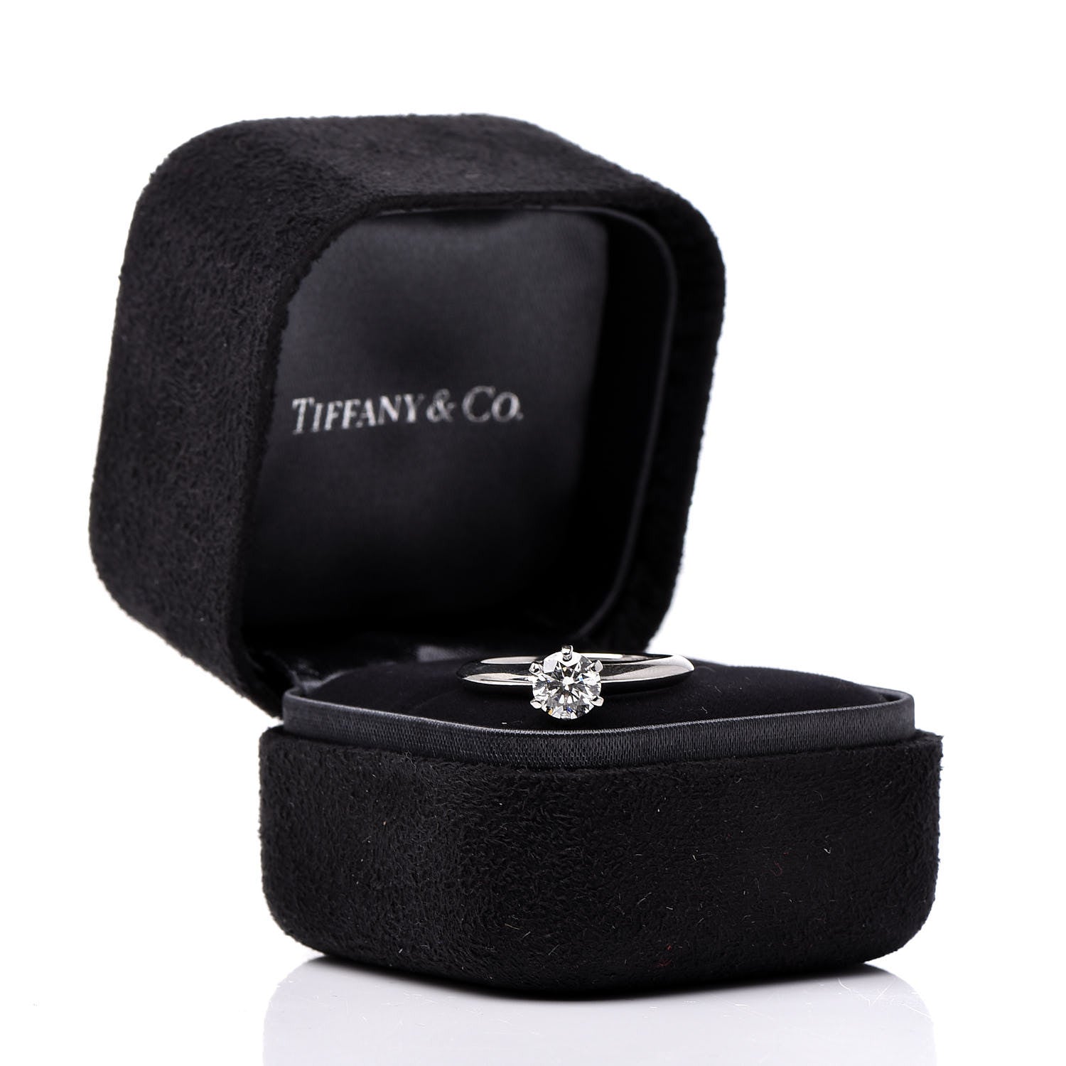Tiffany Platinum Diamond .70ct Solitaire Engagement Ring 51 5.75 7 of 7