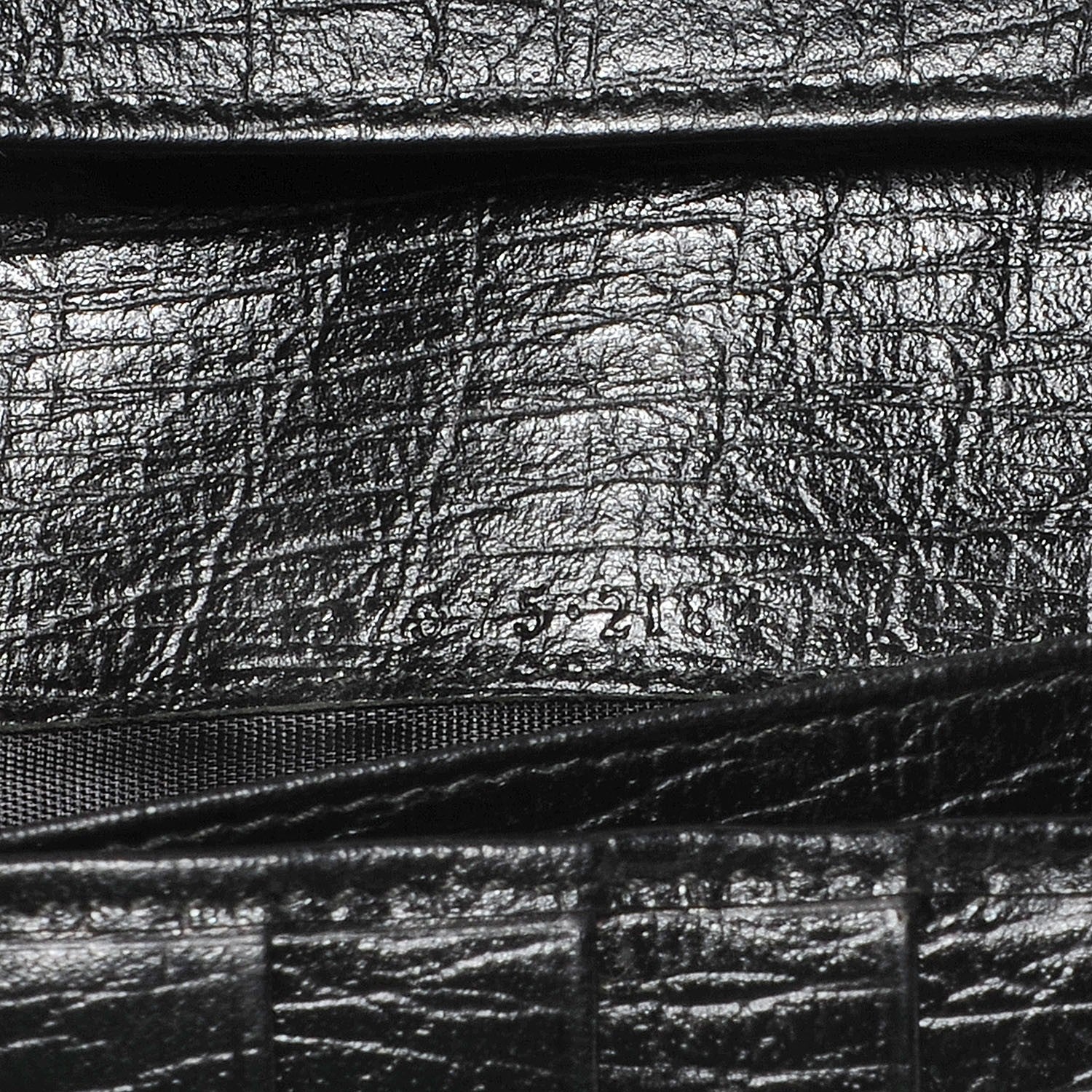 Gucci Monogram Hasler Continental Wallet Black 8 of 9