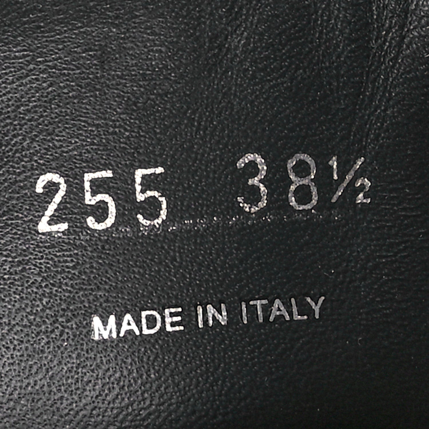 Prada Spazzolato Rois Nylon Metal Triangle Logo Monolith Pouch Pocket 55mm Boots 38.5 Black 7 of 7