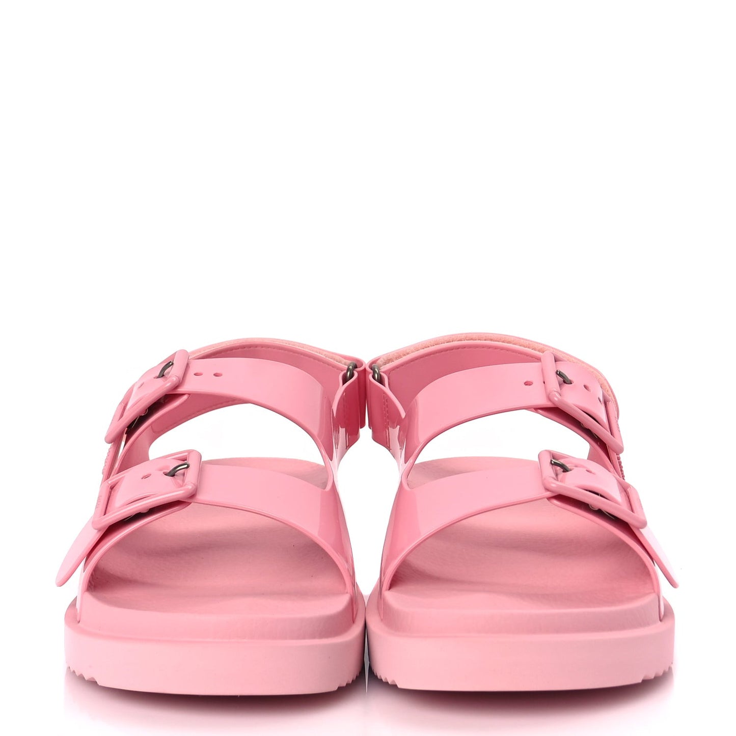 GUCCI Rubber Mini Double G Womens Isla Dad Sandals 40 Wild Rose