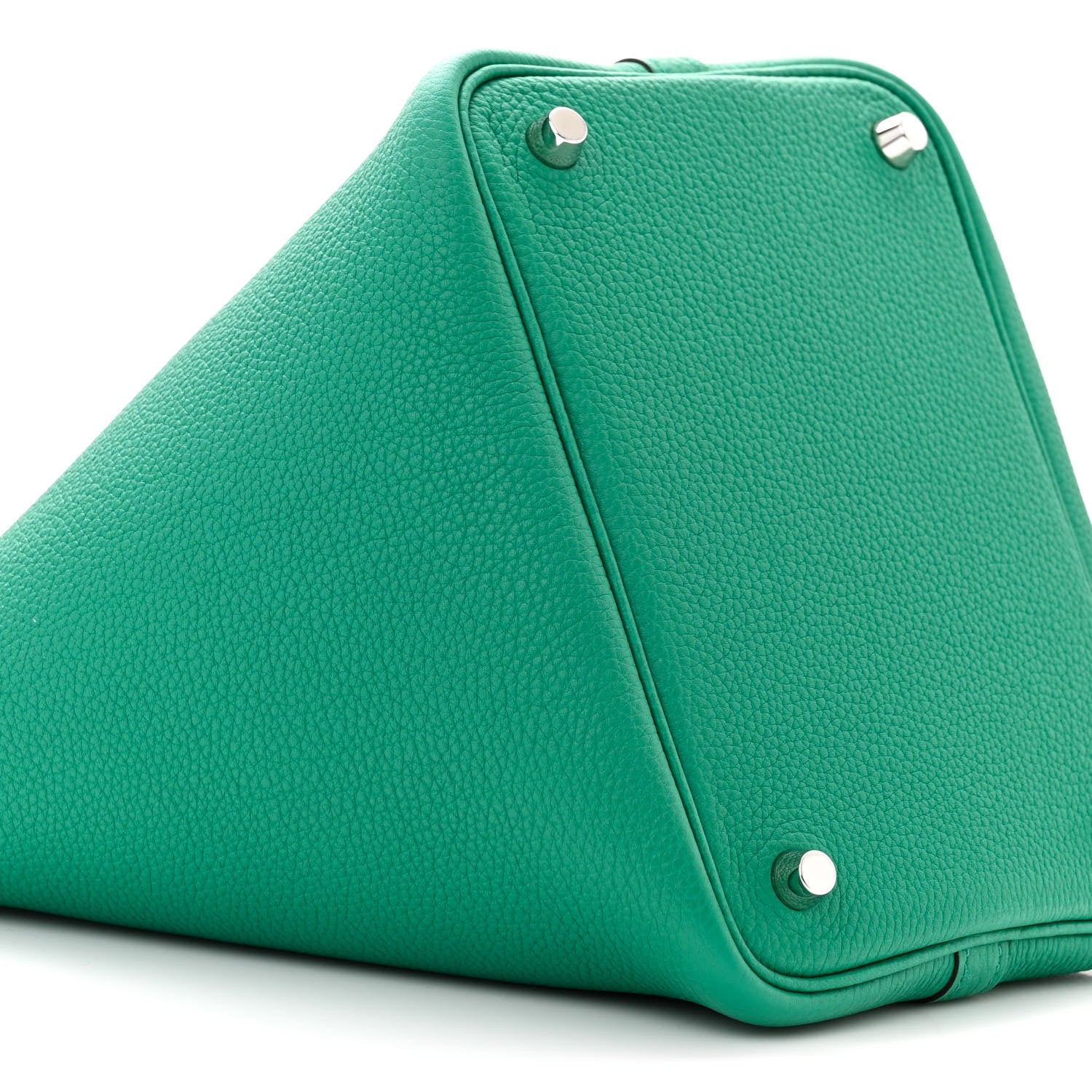 Hermes Taurillon Maurice Picotin Lock 18 PM Vert Jade 9 of 11