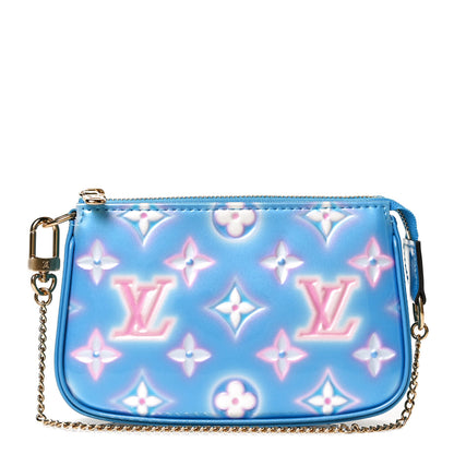 Louis Vuitton Vernis Valentine Mini Pochette Accessories Baby Blue Neon 1 of 9