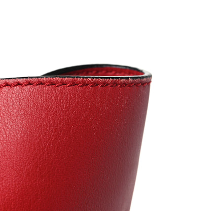 Valentino Garavani Vitello Rockstud Double Handle Tote Rosso Valentino 10 of 14